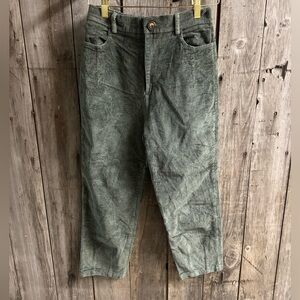 PRINCESS POLLY greenish/gray classic cords - size 4